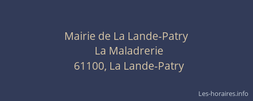 Mairie de La Lande-Patry