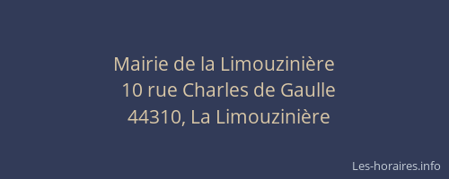 Mairie de la Limouzinière