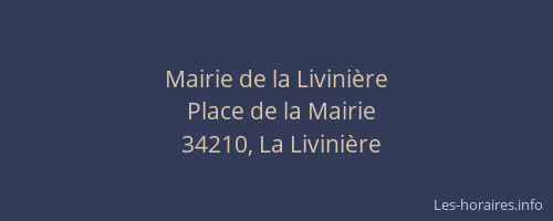 Mairie de la Livinière
