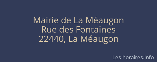 Mairie de La Méaugon