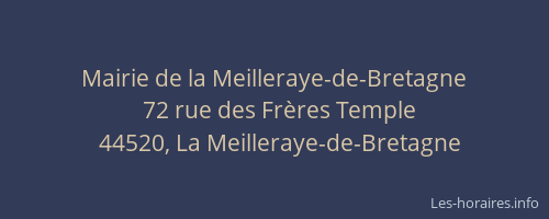 Mairie de la Meilleraye-de-Bretagne