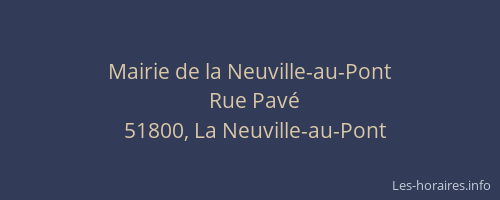 Mairie de la Neuville-au-Pont