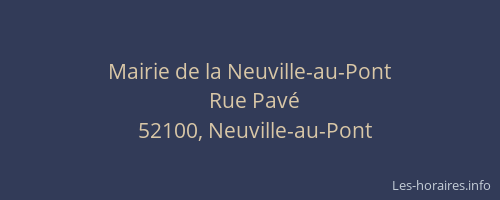 Mairie de la Neuville-au-Pont