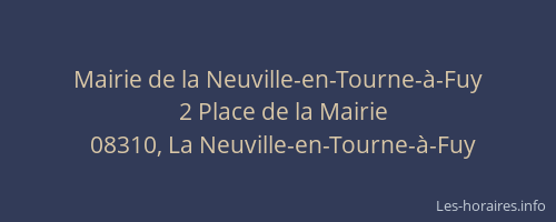 Mairie de la Neuville-en-Tourne-à-Fuy