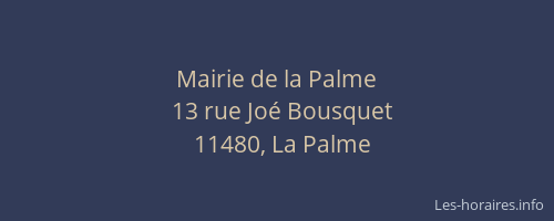 Mairie de la Palme