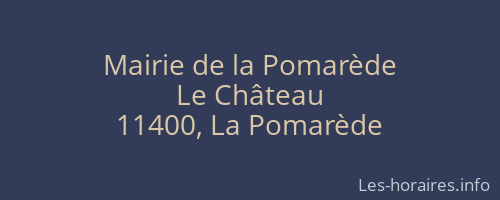 Mairie de la Pomarède