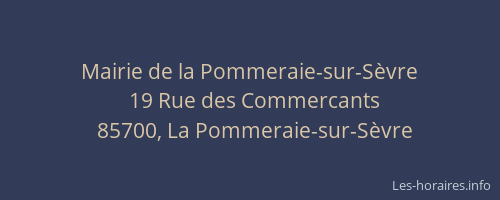 Mairie de la Pommeraie-sur-Sèvre