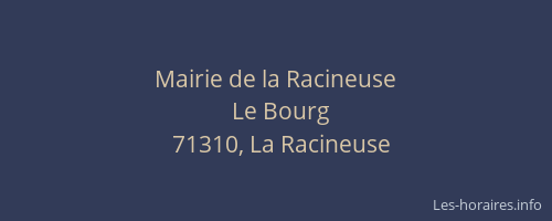 Mairie de la Racineuse