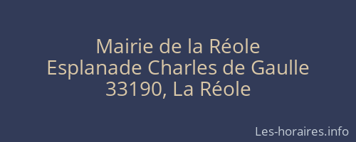 Mairie de la Réole