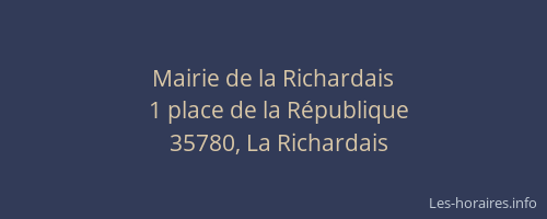 Mairie de la Richardais