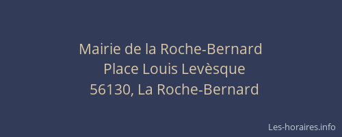 Mairie de la Roche-Bernard