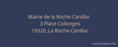 Mairie de la Roche-Canillac