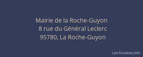 Mairie de la Roche-Guyon