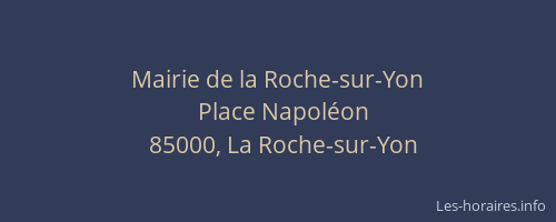 Mairie de la Roche-sur-Yon