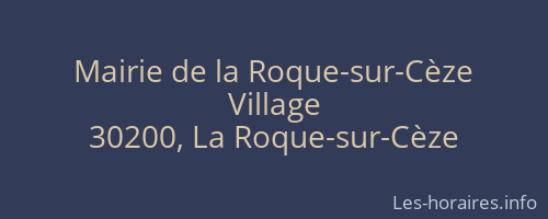 Mairie de la Roque-sur-Cèze