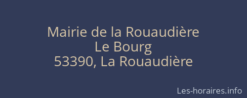 Mairie de la Rouaudière