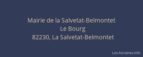 Mairie de la Salvetat-Belmontet