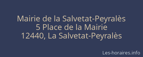 Mairie de la Salvetat-Peyralès