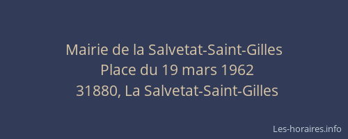 Mairie de la Salvetat-Saint-Gilles