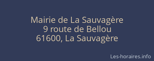 Mairie de La Sauvagère