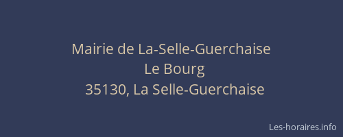 Mairie de La-Selle-Guerchaise