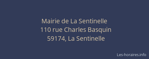 Mairie de La Sentinelle