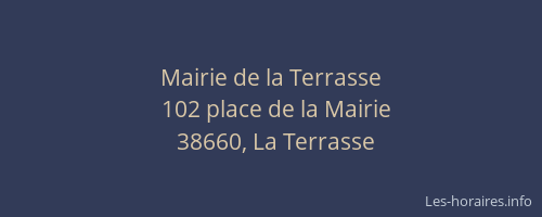 Mairie de la Terrasse
