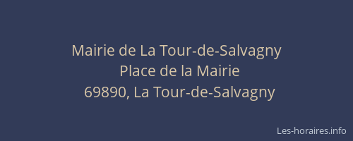 Mairie de La Tour-de-Salvagny