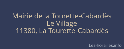Mairie de la Tourette-Cabardès