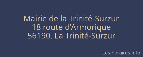 Mairie de la Trinité-Surzur
