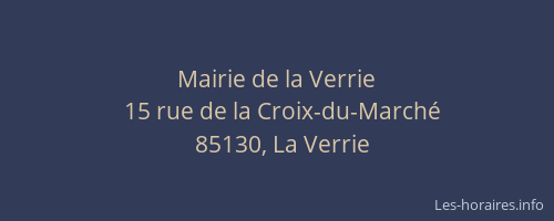 Mairie de la Verrie