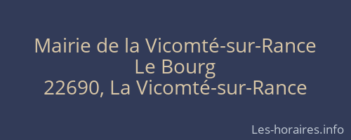 Mairie de la Vicomté-sur-Rance
