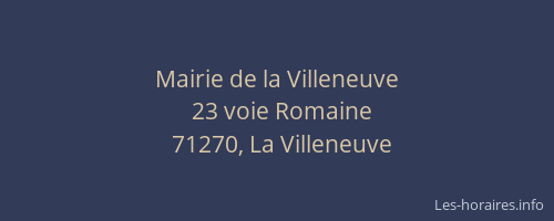 Mairie de la Villeneuve