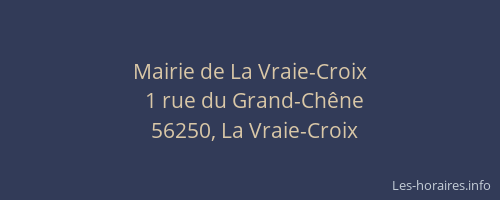 Mairie de La Vraie-Croix