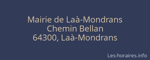Mairie de Laà-Mondrans