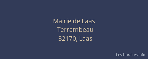 Mairie de Laas