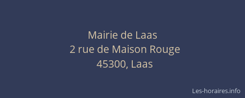 Mairie de Laas