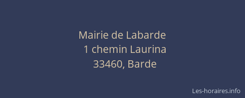 Mairie de Labarde