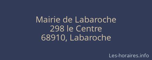 Mairie de Labaroche