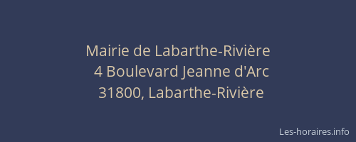 Mairie de Labarthe-Rivière