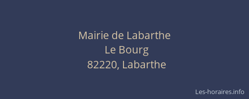 Mairie de Labarthe