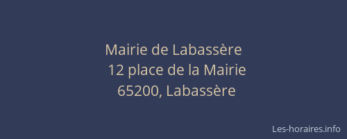 Mairie de Labassère