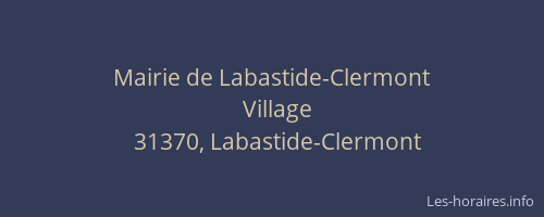 Mairie de Labastide-Clermont