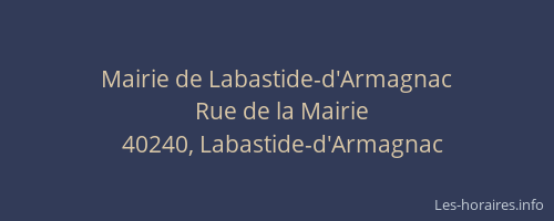 Mairie de Labastide-d'Armagnac