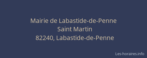 Mairie de Labastide-de-Penne