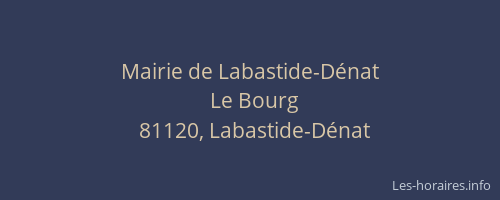 Mairie de Labastide-Dénat