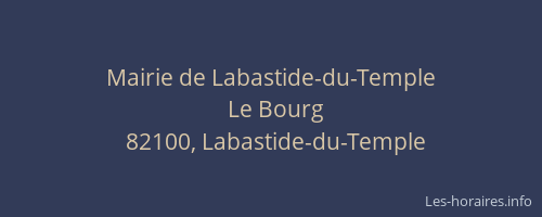 Mairie de Labastide-du-Temple