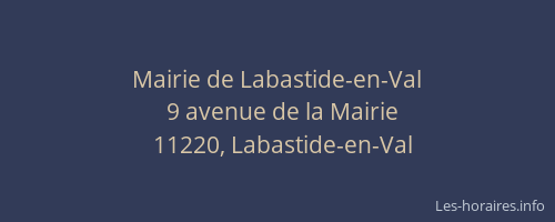 Mairie de Labastide-en-Val