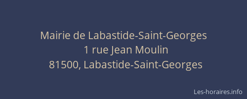 Mairie de Labastide-Saint-Georges
