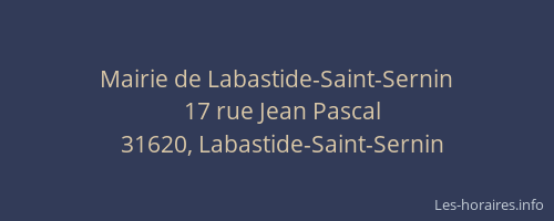 Mairie de Labastide-Saint-Sernin
